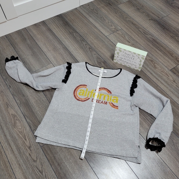 ✨️3 For $30✨️Tenax Sweatshirt "California Dream" With Glitter Made In Italy (M) - Picture 11 of 11